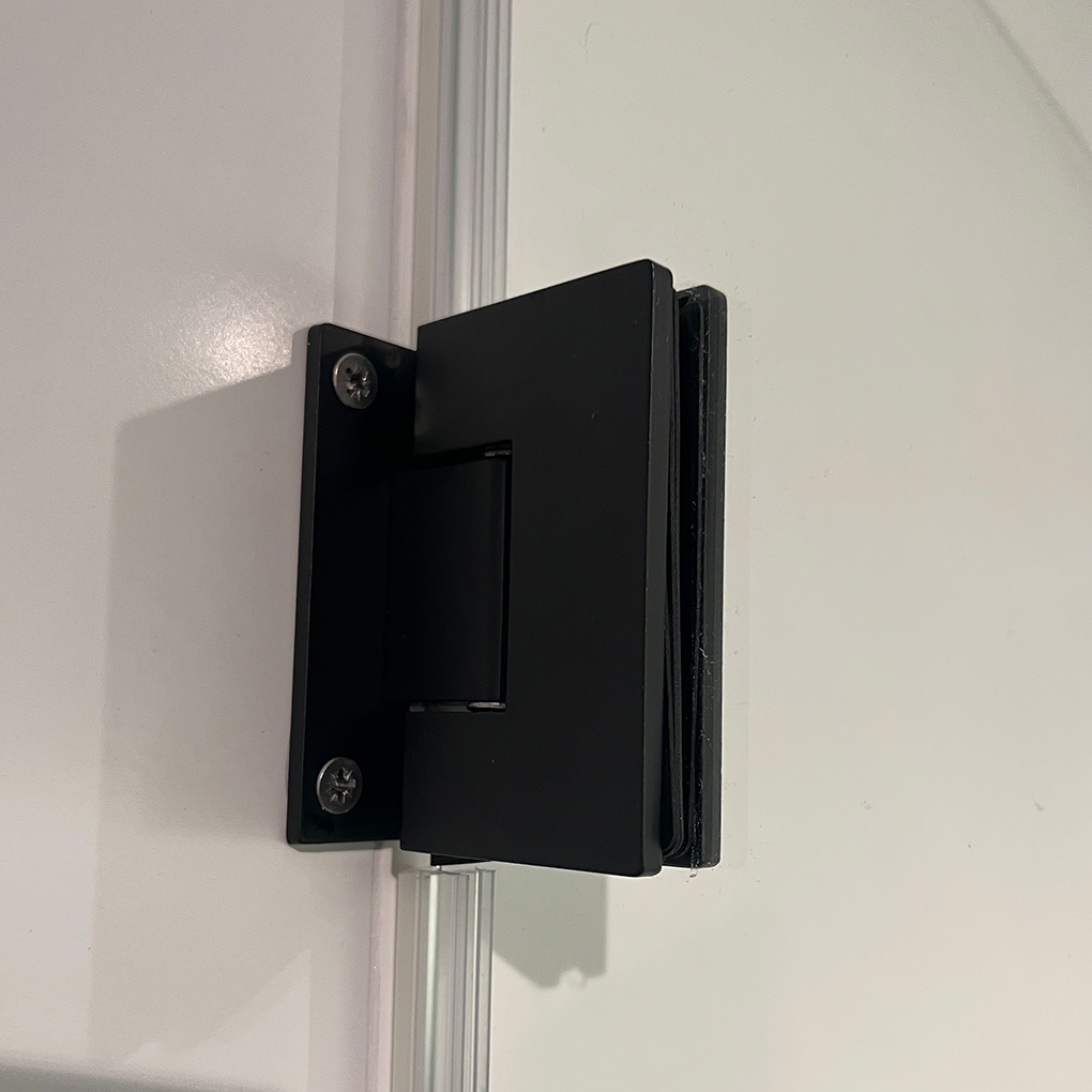 Wiesbaden Less Nisdeur 8mm Nano Spiegelrook naar Helder Glas / Staal